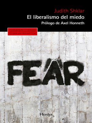 cover image of El liberalismo del miedo